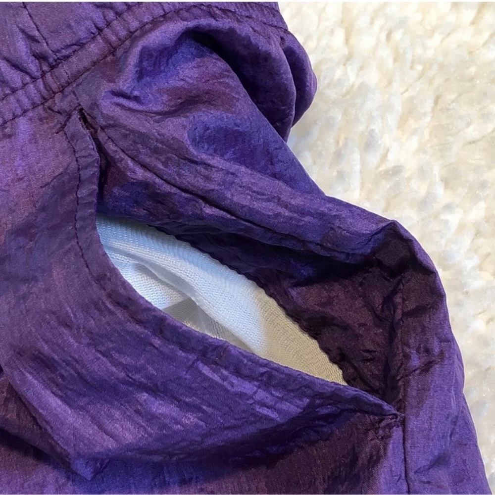 Vintage Sergio Tacchini Violet Purple Windbreaker Athletic Pants - Picture 6 of 10
